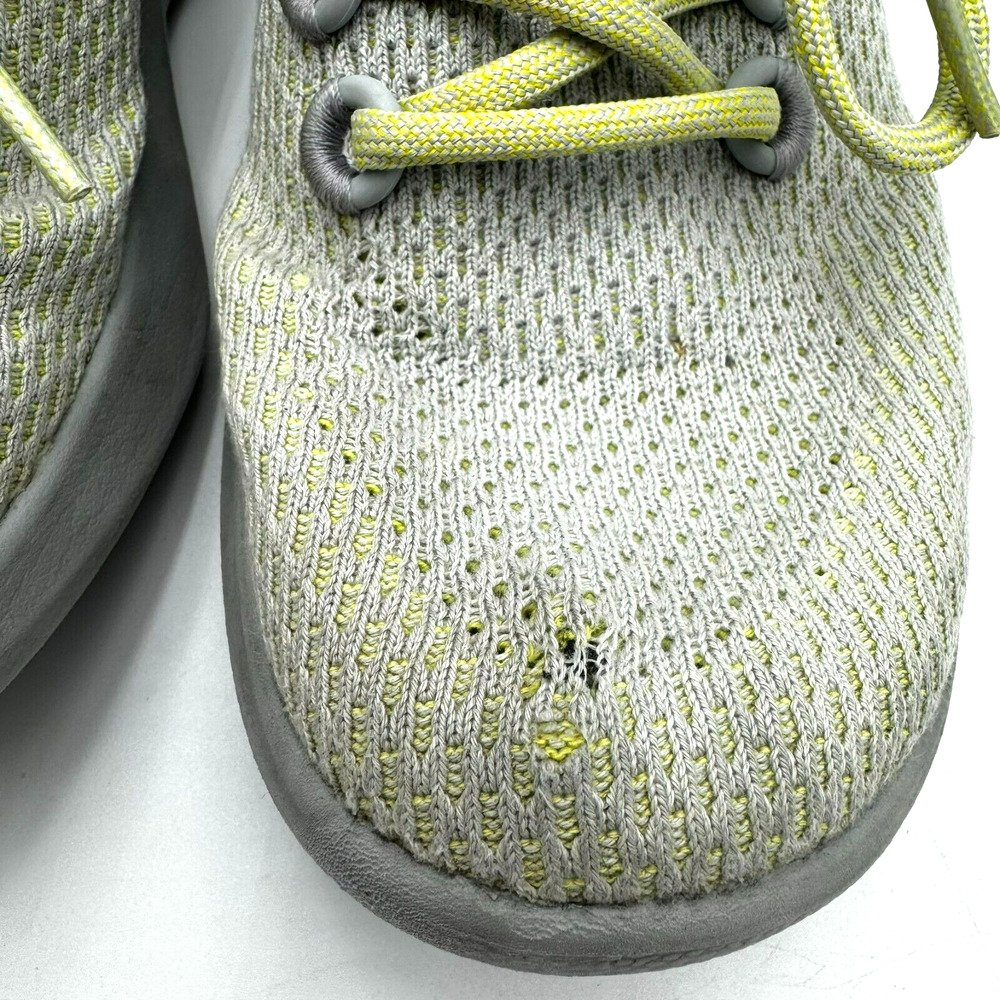 ALLBIRDS Women's size 10.5 Tree Dasher Gray Yellow Casual Running Shoes Sneakers - Picture 5 of 9
